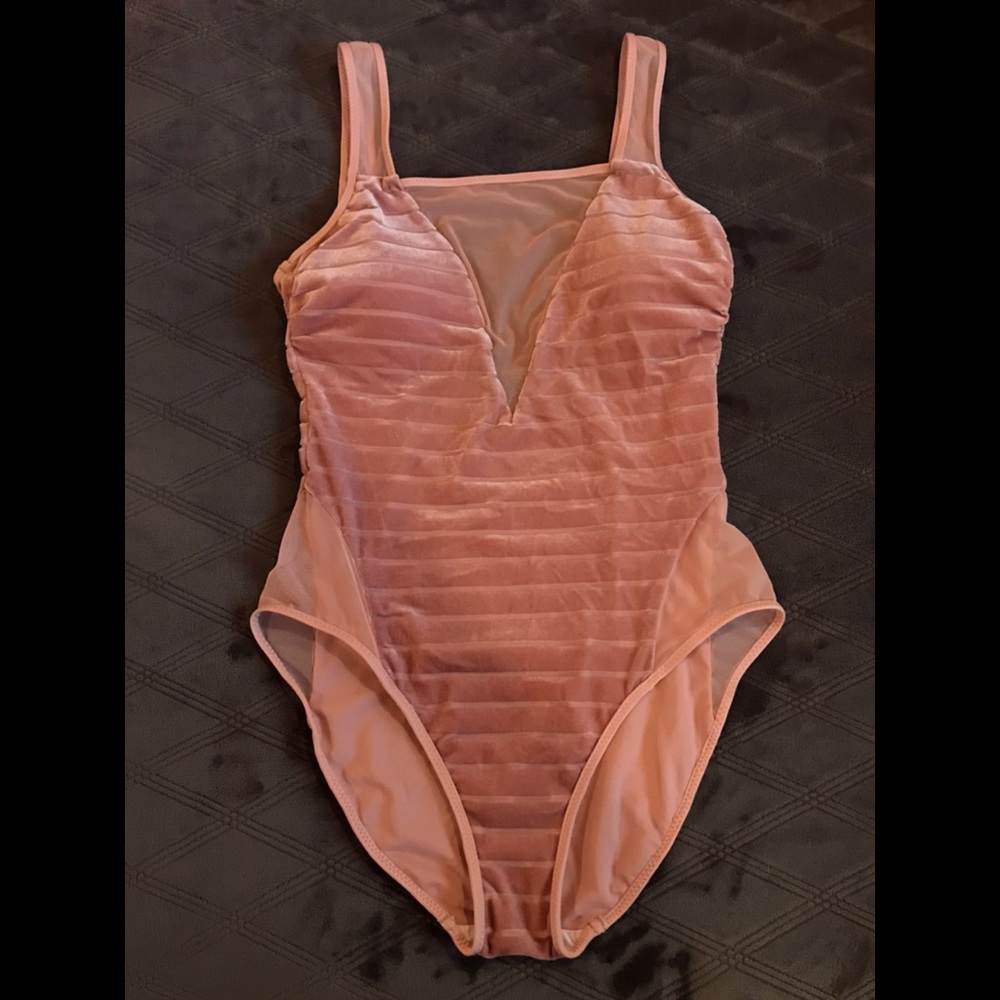 Pink velvet Kenneth Cole swimsuit - size small